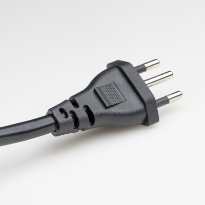 Wholesale Brazil Pure Copper Power Cord 3 Pin for Computer or Laptop Extension Cord