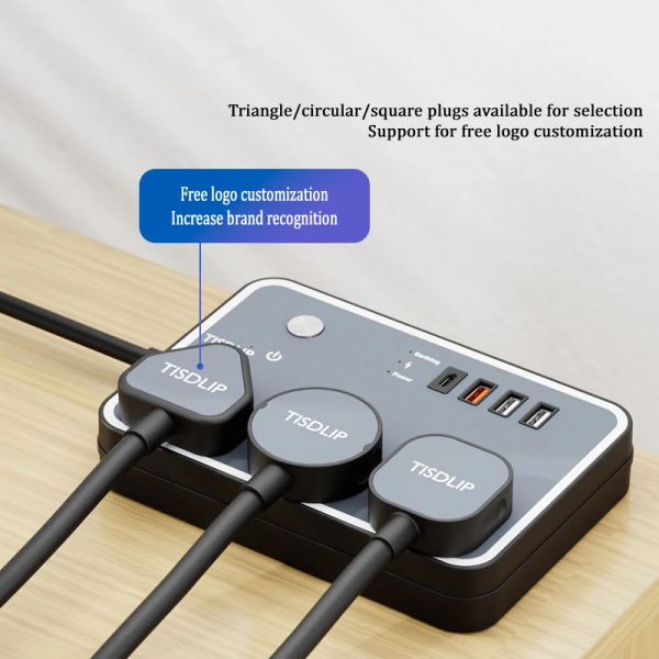 UK Plug Extension Lead with PD Fast USB Charging | Surge Protection Power Strip