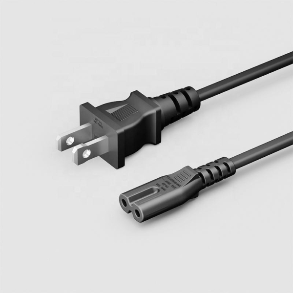 NEMA 1-15P to IEC C7 Power Cord Manufacturer US 2 Prong Figure 8 AC Power Cable OEM Factory
