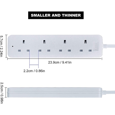 6 x BS1363 UK Socket Power Strip