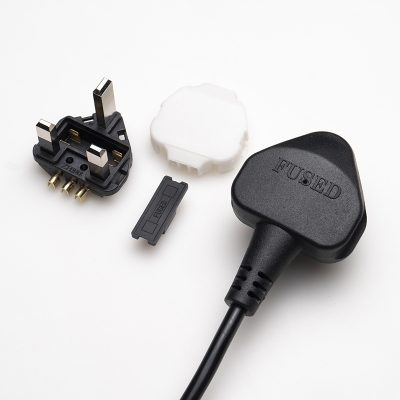 3 Pin UK Plug Insert with 5A 10A 13A Fuse  for UK Power Cord